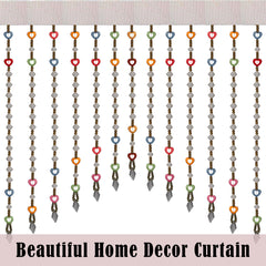 Heart Home Toran | Beads Bandarwal Toran | Bandarwal for Home D�cor | Diwali Door Toran | Wall Hanging Bandarwal for Pooja Room | Multi Heart Toran | White