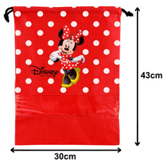 Kuber Industries Portable Travel Shoe Bags Dust-proof Shoe Organizer Space Saving Storage Bags, Disney Print (Set of 6,Royal Blue & Red) -HS_35_KUBMARTS18022