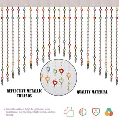 Heart Home Toran | Beads Bandarwal Toran | Bandarwal for Home D�cor | Diwali Door Toran | Wall Hanging Bandarwal for Pooja Room | Multi Heart Toran | White