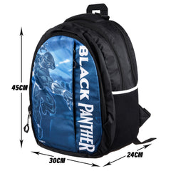 Heart Home Marvel Black Panther School Bags | Kids School Bags | Collage Bookbag | Travel Backpack | School Bag for Girls & Boys | School Bag with 5 Compartments | Include Bag Cover | Black