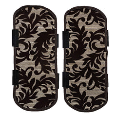 Heart Home Velvet 2 Pcs Fridge Handle Cover (Brown)- CTHH495, Standard