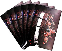 Kuber Industries Cake Design 6 Pieces PVC Refrigerator/Fridge Multipurpose Drawer Mat Set (Brown) - CTKTC39601