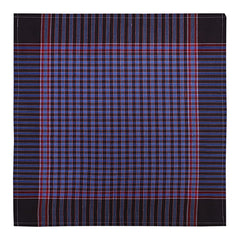 Kuber Industries Handkerchiefs|Sweat Absorbent Gingham Check Dark Colored Soft Cotton Square Hankies for Man,Boys & Wicking Sweat from Hands,Face,Set of 6 (Multicolor)