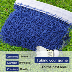 Kuber Industries Badminton Net|Nylon Net for Tournament, Sports Coaching|Shuttle Net Indoor, Outdoor-Pack of 5 (Blue)