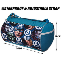 Heart Home Marvel Avengers Gym Bag | Polyester Duffle Bag for Travel | Sport Fitness Bag | Yoga Sport Bag | Sports Gym Bags | Travel Handbag | Handbag for Men | Blue