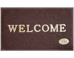 Kuber Industries Doormatturf044 PVC Door Mat (24" x 16", Brown, Standard)
