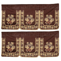 Kuber Industries Floral 6 Piece Cotton Sofa Cover Set - Cream