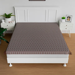 Kuber Industries Bedsheet | Baby Plastic Sheet | Crib Sheet for Baby | Baby Mattress Sheet for Baby | Mattress Protector Bedsheet | Bed Protector Sheet | Self Star | 80x80 Inch | Brown