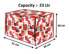 Heart Home PVC Heart Printed Microwave Oven Cover, Dustproof Machine Protector Cover,23 LTR. (Multicolor)-HS43HEARTH25994