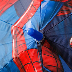 Kuber Industries Marvel Spidermen Print Umbrella For Kids|Automatic Umbrella For Rain-Pack of 5 (Blue)