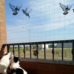 Kuber Industries Bird Net | Nylon Bird Control Net | Net for Balcony | Child Protection Net | Anti Bird Net | Net for Pigeon | Monkey Net | Net for Graden | 25X10 Feet | White