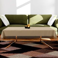 Heart Home Table Cover | Dining Table Cover | Center Table Cover | Reversable Table Cover for Kitchen Table | Dot Design Table Cover for Hall Décor | 42x70 Inch | Golden