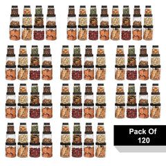 Kuber Industries Pack Of 5 Set of 24 Plastic Container Set | 1000ml, 500ml, 200ml I PET, Food Grade Plastic, 100% BPA Free | Airtight Container Set for Kitchen Storage |Small to Large, Transparent