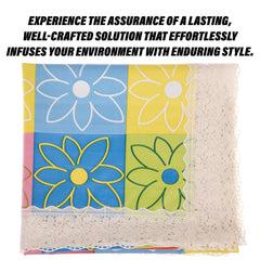 Heart Home Dining Table Cover | Kitchen Dining Tablecloth | 4 Seater Center Table Cover | Dining Table Cover for Hall Décor | Check Kitchen Tablecloth | 45x70 | Yellow