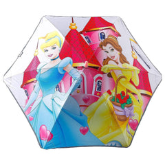 Kuber Industries Disney Princess Print Umbrella For Kids|Automatic Umbrella For Rain-Pack of 3 (Multi)