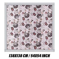 Heart Home Table Cover | PVC Dining Table Cover | Table Cloth | Center Table Cover | Table Cover for Kitchen Table | 3D Gulab Table Cover for Hall Décor | 54 Inch | Black