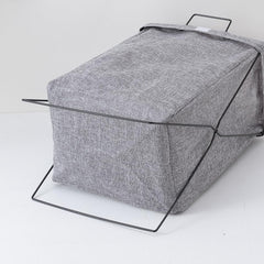 Kuber Industries Laundry Basket For Clothes|Foldable Laundry Hamper|Basket For Toys, Dirty clothes, Storage "40 LTR"-Pack of 5 (Grey)