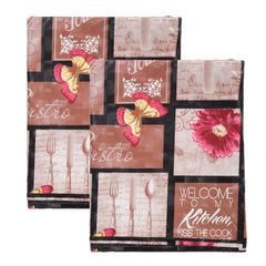 Heart Home Split AC Cover | PVC Floral AC Cover | Outdoor Condenser AC Cover | AC Cover for Indoor & Outdoor | AC Cover for Dust Protection | 1.5 Ton Ac Cover | Brown