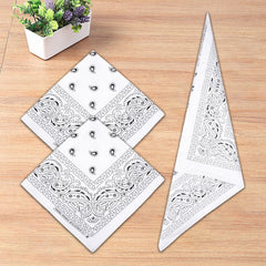 Heart Home Handkerchief | Premium Cotton Fabric | Women's Handkerchief | Ladies Rumal | Women's Hankies | Hankies for Girls | Carry Print Hanky | 2 Piece Set | Extra Large | White