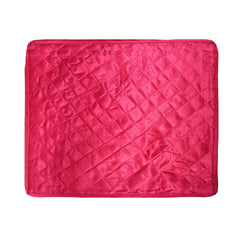 Heart Home Saree Cover | Clothes Storage Bag | Single Packing Saree with Zip Closure | Wardrobe Organizer | Cloth Stoarge Organizer | Bow-Design | Pack of 12 | Pink