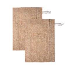 Kuber Industries Bolster Covers | Cotton Bolster Cover Set | Diwan Bolster Cover Set | Bolster Pillow Cover | Khakhi Printed Masand Cover | 16x32 Inch | Pack of 6 | Cream