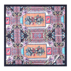 Kuber Industries Food Mat | Digital Flower Print Bed Server | Laminated Bed Protector for Home | Bed Server for Bedsheet | 27 Inch | Black