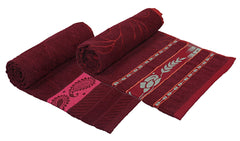 Kuber Industries 100% Cotton 2 Pieces Bath Towel 27" x54” (Maroon) -CTKTC28929