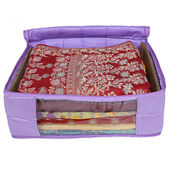 Kuber Industries 2 Piece Raw Silk Saree Cover (CTKTC2861)