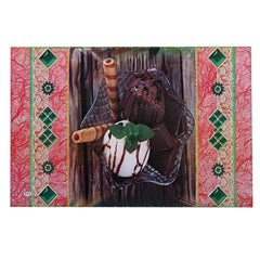Kuber Industries PVC 6 Pieces Reversible Dining Table Placemat Set (Multi) -CTLTC11315