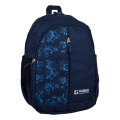 Heart Home Backpack | School Backpack for Kids | Collage Backpack | School Bag for Boys & Girls | 3 Compartments Mini Backpack | Half Print School Bag | Navy Blue