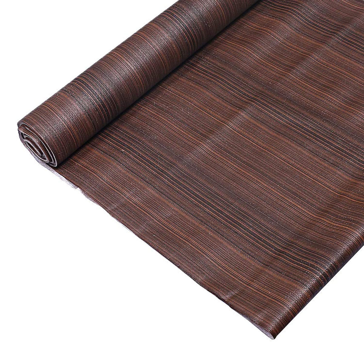 Kuber Industries Lining Design Wardrobe Kitchen Drawer Cupboard Cabinet Shelf Mat|Water Proof DustProof||5 MTR Roll|Size 500 x 45 CM (Dark Brown) - CTKTC040177, Standard,Polyvinyl Chloride