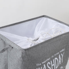 Kuber Industries Laundry Basket For Clothes|Foldable Laundry Hamper|Basket For Toys, Dirty clothes, Storage "45 LTR"-Pack of 5 (Grey)
