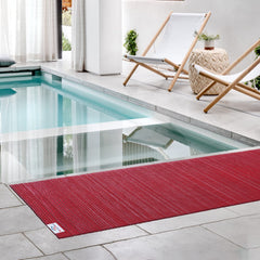 Heart Home Rubber Waterproof Anti-Skid Swimming Pool Mat|Shower Mat|Rainmat for Entrance Area,Bathroom,2 x 20 Feet (Red)