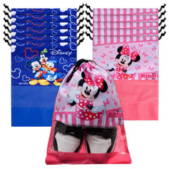 Heart Home Shoe Cover | Travel Shoe Storage Bags | Polyester Storage Bag | Drawstring Shoe Cover | Shoe Organizer with Clear window | Pack of 12 | Multi