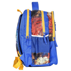 Heart Home Disney Mickey School Bag|Shining Laminated School Bags|Student Bookbag|School Bag for Girls & Boys|School Backpack for Kids|4 Compartments School Bag|Blue