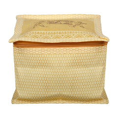 Heart Home Jewellery Kit|Locker Storage Kit|10 Detachable Pouch|Jewellery Storage Bag|Travel Square Jewellery Box|Vanity Box for woman|Palki Locker Kit|Small|Golden