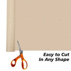 Heart Home Shelf Liner | Kitchen Cabinet Shelf Protector | Kitchen Liners for Cabinets and Drawers | Drawer Liner Mat | Dot Shelf Liner Cabinet Mat | 5 MTR | Pack of 2 | Golden