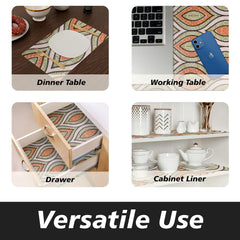 Heart Home Shelf Liner | Kitchen Cabinet Shelf Protector | Kitchen Liners for Cabinets and Drawers | Drawer Liner Mat | Zig Zag Gripper Shelf Liner Roll | Cabinet Mat | 3 MTR | Pack of 3 | Green