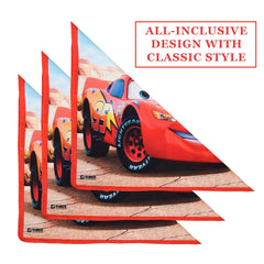 Kuber Industries Disney Car Handkerchiefs | Cotton Handkerchiefs for Boys | Handkerchiefs for Girls | Rumal for Boys & Girls | Hankies for Gifting | Gentle on Skin | Pack of 6 | Red