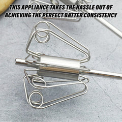 Heart Home Wire Churner|Steel Whisk Hand Blender|Cooking Egg Beater Mixer for Kitchen|Kitchen Utensil for Blending-Whisking-Beating & Stirring|13 Inch|Silver