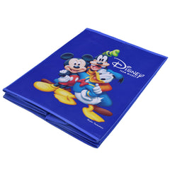 Kuber Industries Disney Team Mickey Print Non Woven Fabric Foldable Laundry Basket, Toy Storage Basket, Cloth Storage Basket with Lid & Handles (Set Of 2, Royal Blue)-KUBMART1215