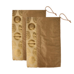 Kuber Industries Bolster Covers | Polyester Bolster Cover Set | Diwan Bolster Cover Set | Bolster Pillow Cover | Banarasi Gola Masand Cover | 16x32 Inch | Pack of 2 | Golden