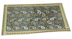 Kuber Industries Laminated Patch Design PVC 6 Piece Dining Table Place Mat Set - Gold