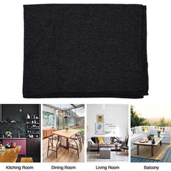 Heart Home Center Table Cover | Luxurious Jute Fabric Coffee Table Cover | Table Protector Cloth for Everyday Use | 40x60 Inch | Black