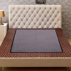 Kuber Industries PVC Reversible Food Mat Bed Server 36"x35.5"(Red and Maroon) - CTKTC22227