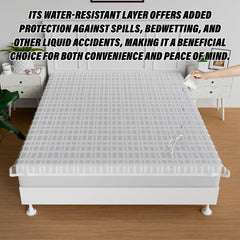 Kuber Industries Bedsheet | Baby Plastic Sheet | Crib Sheet for Baby | Baby Mattress Sheet for Baby | Mattress Protector Bedsheet | Bed Protector Sheet | Self Check | 80x80 Inch | White