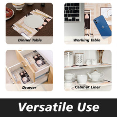 Heart Home Shelf Liner | Kitchen Cabinet Shelf Protector | Kitchen Liners for Cabinets and Drawers | Drawer Liner Mat | Kettle Design Shelf Liner Roll | Cabinet Mat | 3 MTR | Brown