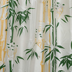 Kuber Industries PVC Curtain with Hooks (54 x84 Inch, Green), Washable