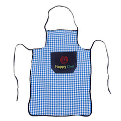 Kuber Industries Checkered Design Cotton 3 Pieces waterproof Apron with Front Pocket (Red, Maroon and Black), CTKTC13755
