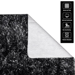 Heart Home Runner | Bedside Runner for Bedroom | Runner for Living Room | Lexus Home Decor Carpet Runner | Anti Skid Carpet Rug Mat | Kitchen Runner | 22x55 | Gray